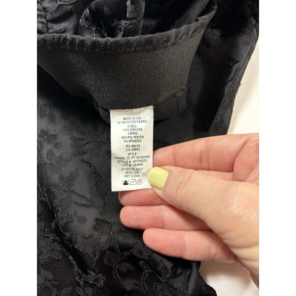 Theory Thaniel Cropped Cigarette Pants Black Ivy Jacquard 2 - Picture 6 of 9